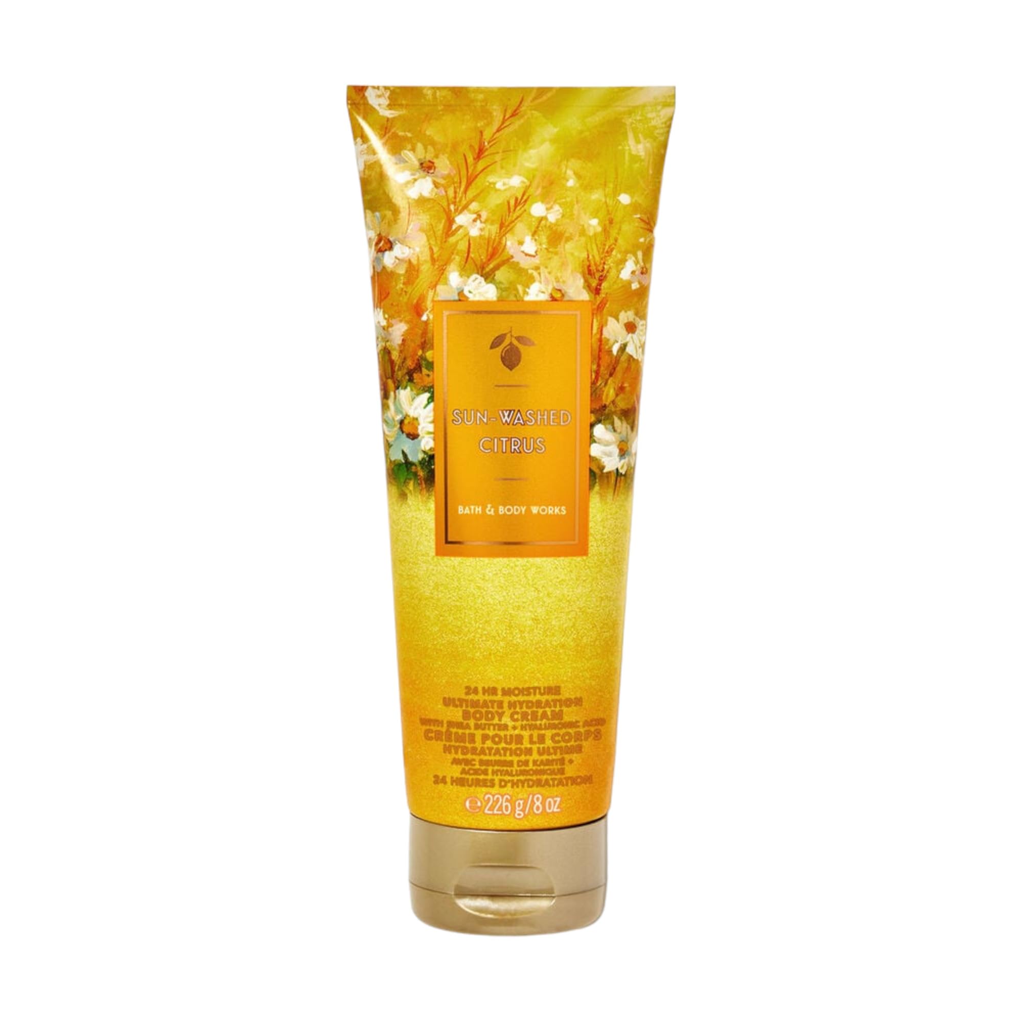 Bath & Body Works Ultimate Hydration Body Cream for Women - 8 Fl Oz (Pack of 1) Sunwashed Citrus Scent - Deep Moisturizing Lotion for Dry Skin - Perfect for Daily Use, Gift Giving & Self-Care Routine
