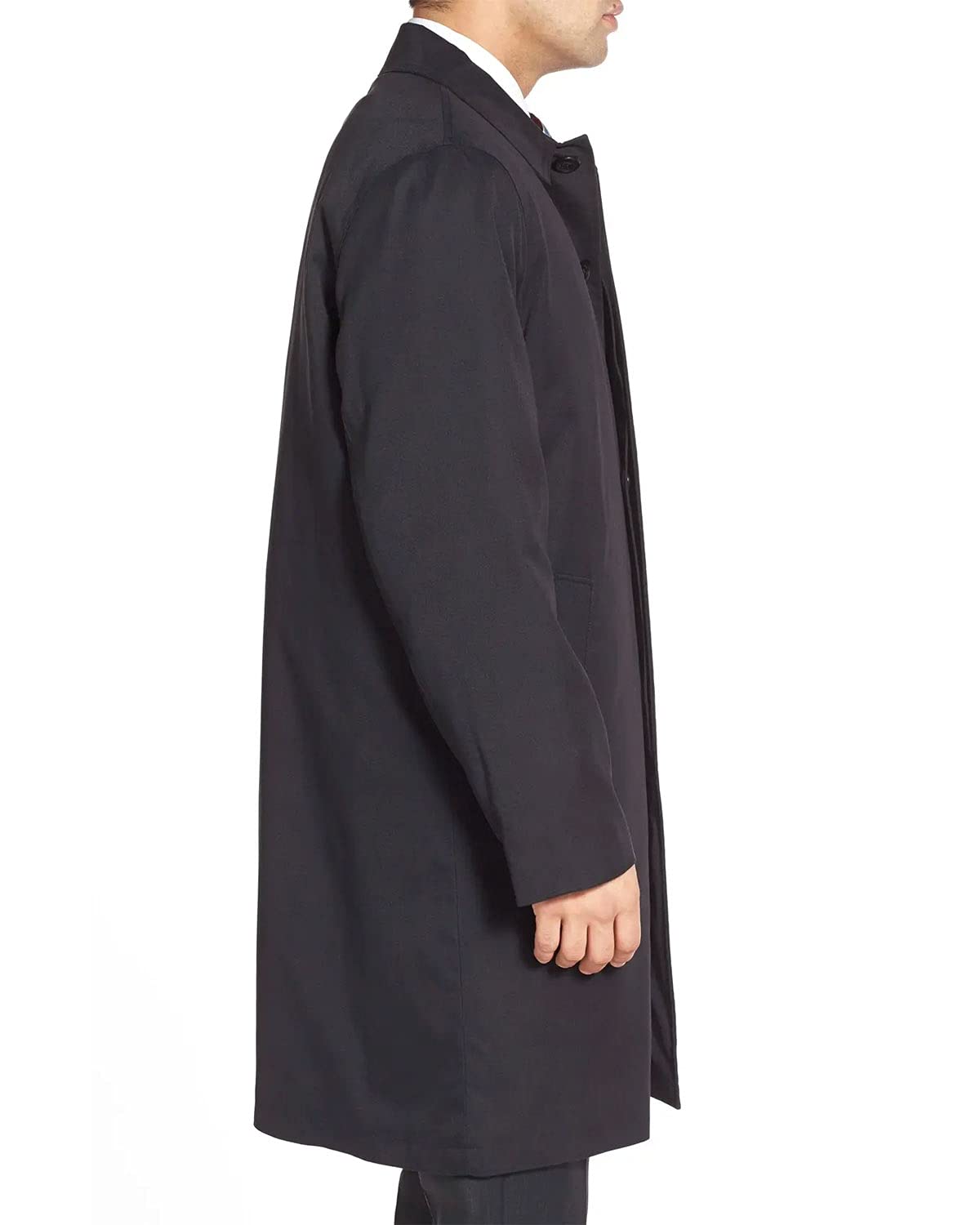 LONDON FOG Men's Durham Waterproof Raincoat with Removable Liner | Lightweight Windproof Jacket for Outdoor Activities & Commuting