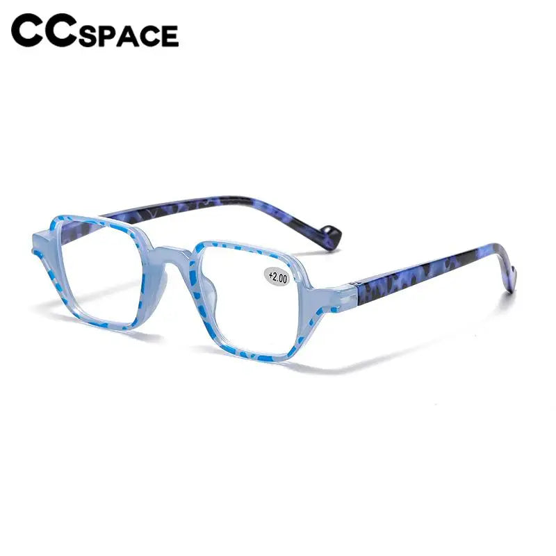 CCspace Women's Full Rim Square Polycarbonate Reading Glasses +1.00 to +4.00 Strength - Lightweight & Durable Eyewear for Reading, Computer Work & Daily Use