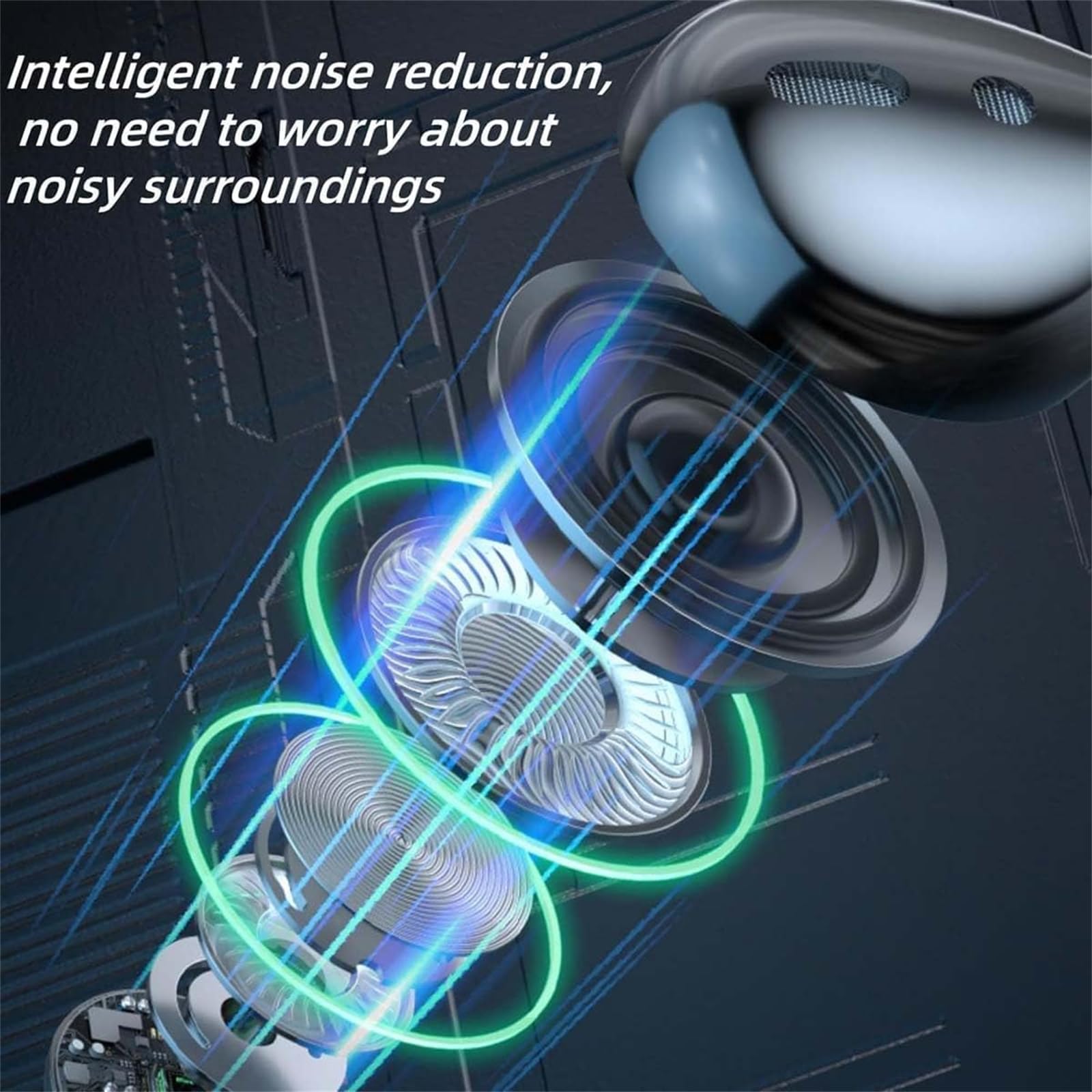 Wireless Bluetooth Sports Karaoke Earphones with Sound Card for Live Streaming, Neckband Earbuds with Noise Cancellation - Black | Perfect for Singing, Live Broadcasting, Audio Editing & Workout