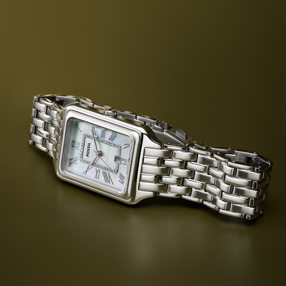 Fossil Raquel ES5306 Women's Stainless Steel Watch - Elegant & Durable Timepiece for Everyday Wear, Office & Casual Outfits