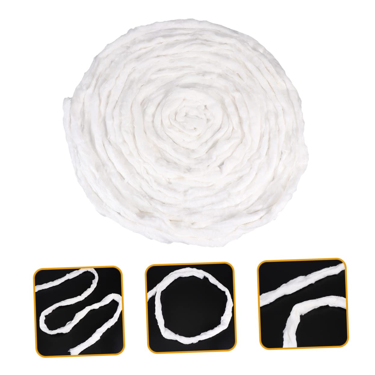 FOMIYES Reusable Cotton Coils for Makeup, Nail Art & Hair Perm - 200g Soft Beauty Rollers (Perfect for Salon, Spa & Home Skin Care)