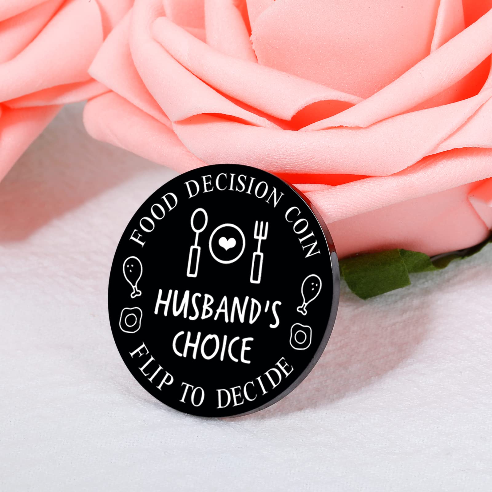 Funny Decision Coin for Couples - Yes No Flip Coin for Him Her - Perfect Anniversary, Wedding & Birthday Gift for Husband Wife - Unique Valentine's Day Present for Newlyweds - Great for Date Nights, Game Challenges & Romantic Surprises