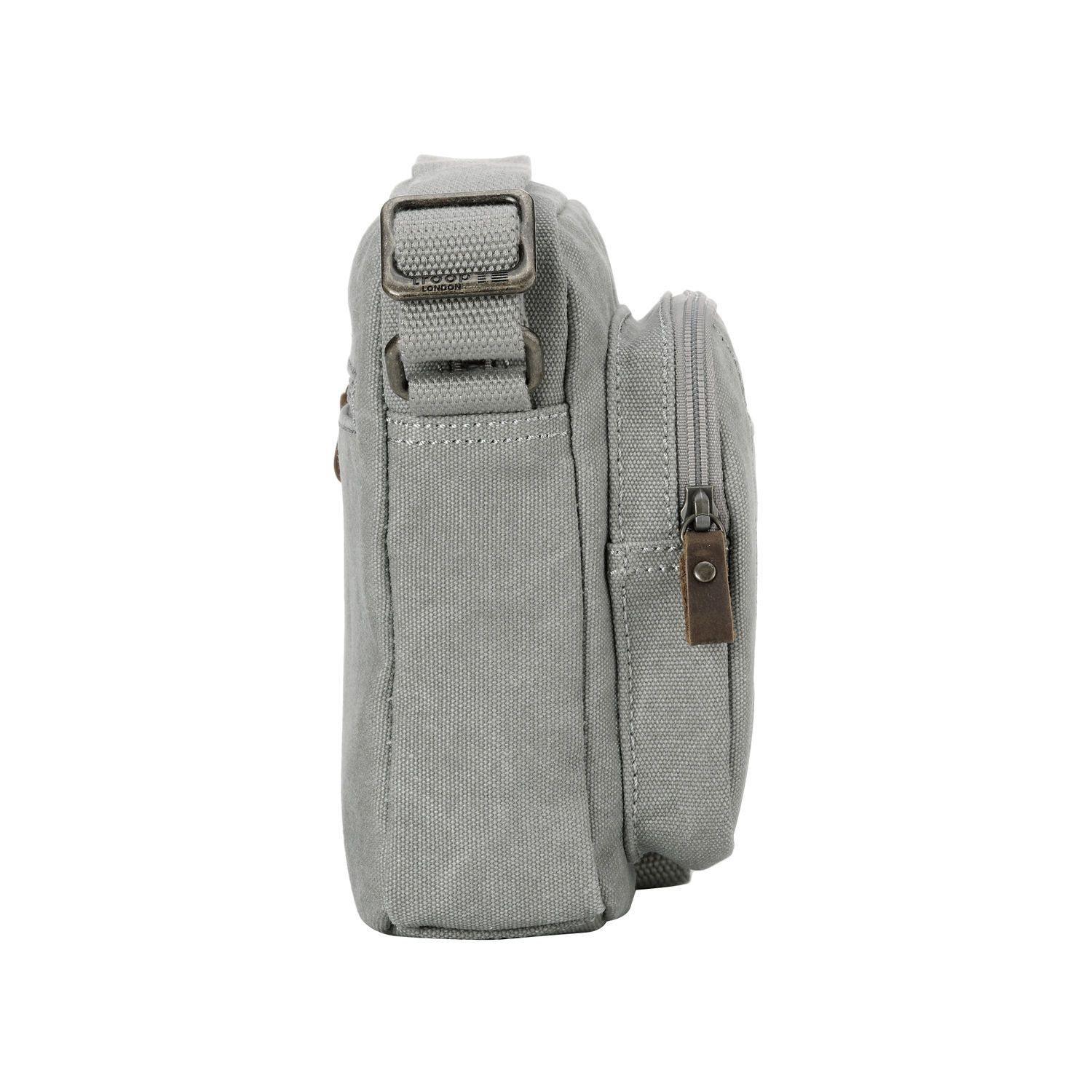 Troop London Classic Canvas Crossbody Bag for Women & Men - Stylish & Durable Shoulder Bag for Travel, Work & Everyday Use