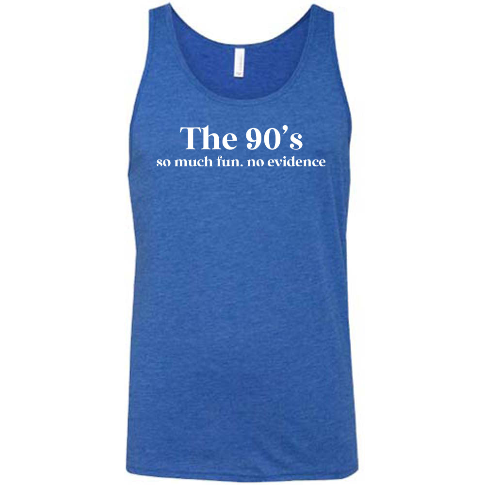 Vintage 90s No Evidence Fun Graphic T-Shirt - Unisex Retro Tee for Men & Women - Perfect for Casual Wear, Parties, and Nostalgic Fashion