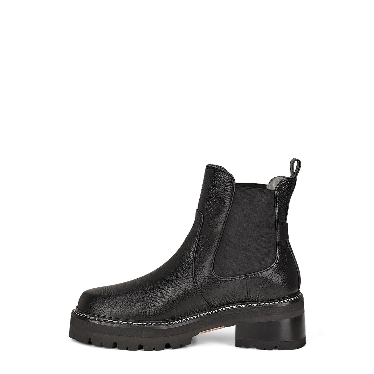 **Franco Cuadra Women's Black Casual Deer Leather Combat Boots - Stylish & Comfortable for Everyday Wear, Outdoor Adventures & Fashion Outfits**