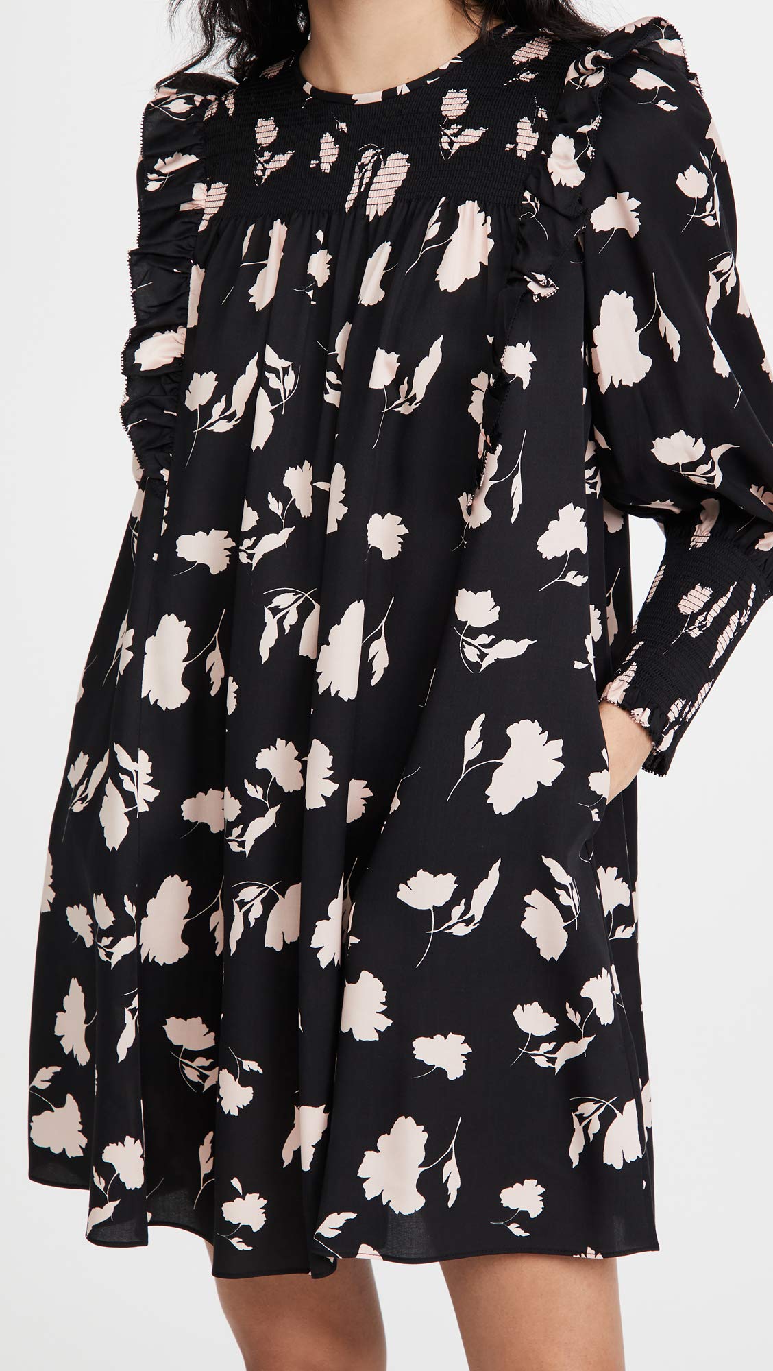 Joie Women's Jamila Dress - Flowy Boho Maxi Dress with Floral Print, V-Neck & Long Sleeves | Perfect for Summer, Beach Vacations & Casual Outings