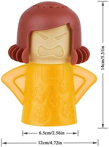 Angry Mama Microwave Cleaner - Fast & Easy Steam Cleaner for Microwave Ovens | Removes Grease & Disinfects with Vinegar | Perfect for Kitchen Cleaning & Sanitizing | Ideal for Busy Homes & Quick Microwave Maintenance