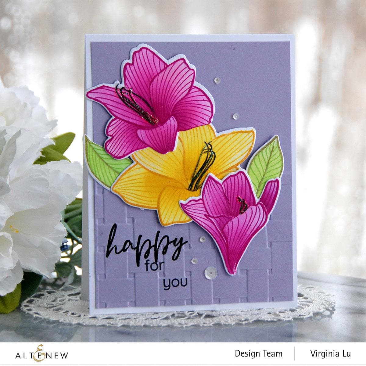 Build a Garden: Esplanade Flowers & Add-On Die Bundle for DIY Scrapbooking, Card Making, and Home Decor Projects