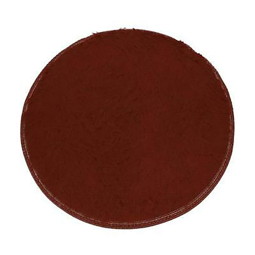 40cm Round Soft Non-Slip Fleece Bath Mat - Absorbent Bathroom Rug for Shower, Bedroom & Home Decor - Grey Plush Floor Mat for Comfort & Safety