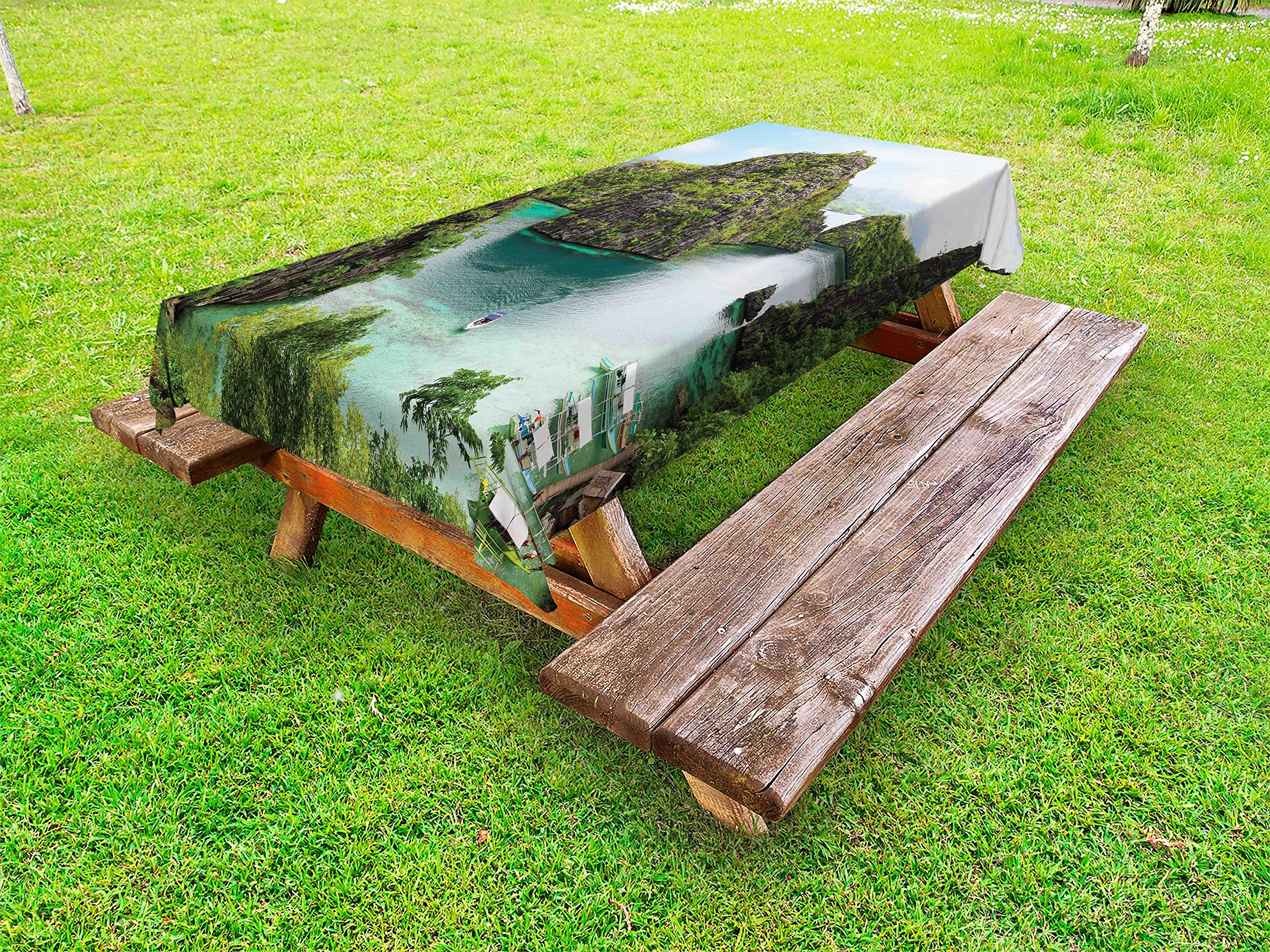 Ambesonne Waterproof Outdoor Tablecloth - 58