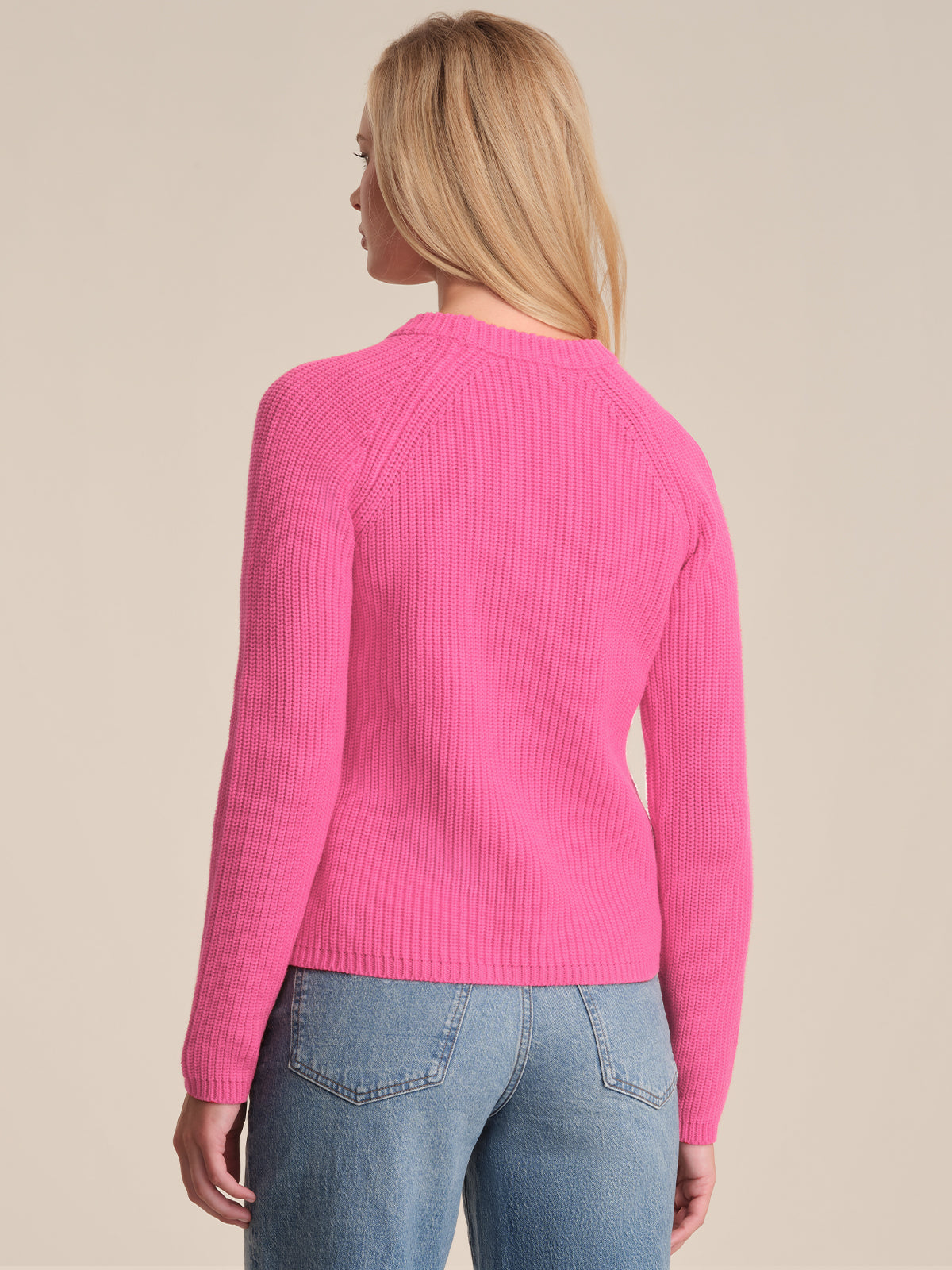 Jane Crewneck Shaker Stitch Cotton Sweater for Women | Soft Casual Knit Pullover | Perfect for Fall Layering & Cozy Winter Outfits
