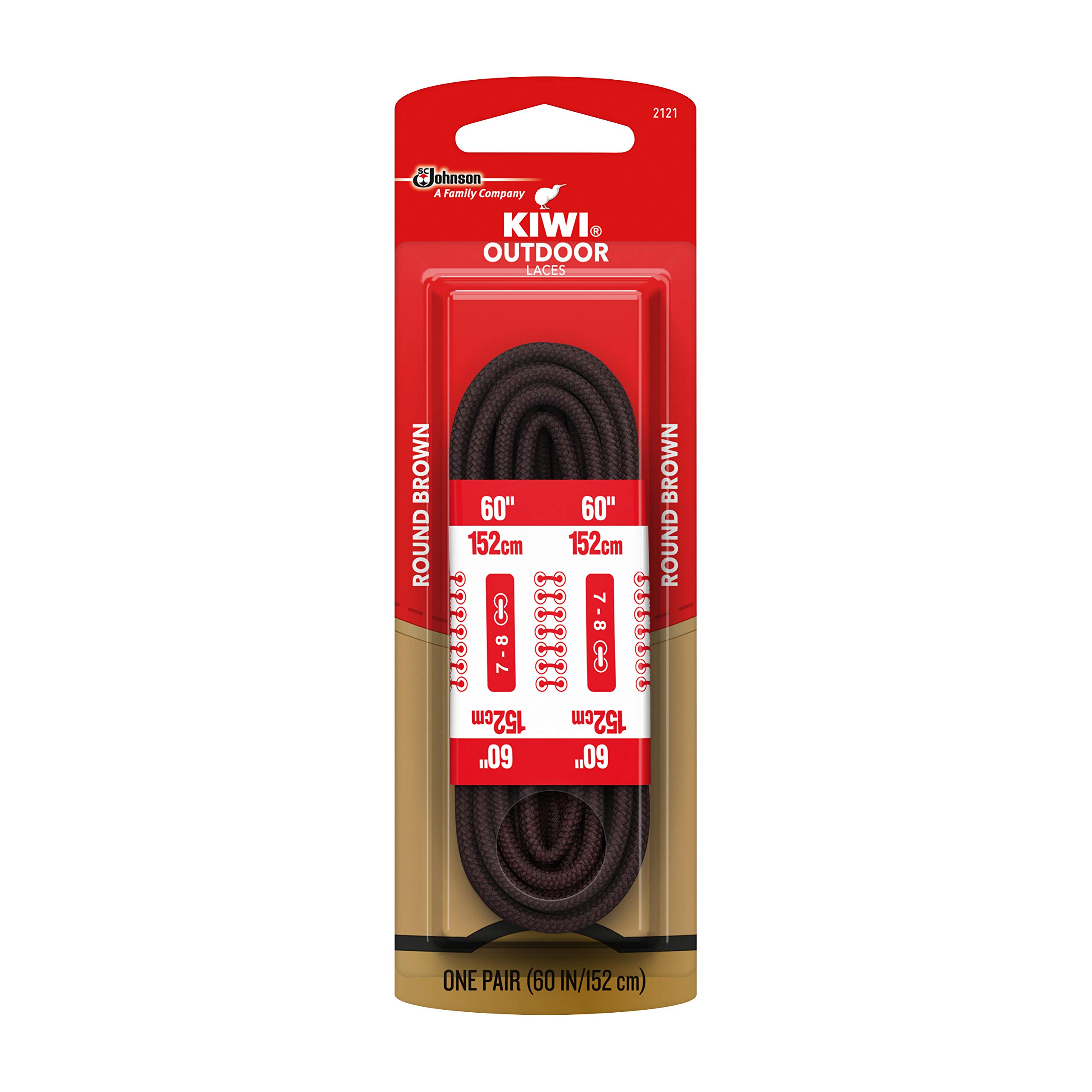 KIWI Outdoor Round Laces - Black/Sand 60