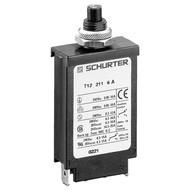 4410.0084 T12 211S 1 Pole Thermal Circuit Breaker - 1A, 240VAC/28VDC, 1kA, Threaded Neck, Quick Connect Terminals with Auxiliary Contact - Ideal for Electrical Appliances, HVAC Systems, and Industrial Equipment