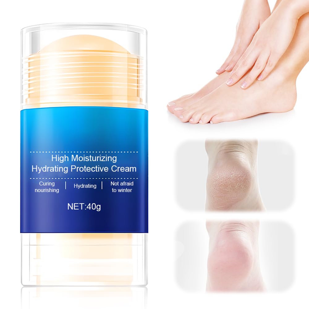 **Hydrating & Anti-Cracking Foot Cream – Intensive Repair for Dry, Cracked Heels – Callus Remover & Moisturizing Foot Lotion – Hand & Foot Care Stick (40g, Blue) – Perfect for Daily Foot Care & Soft Skin**