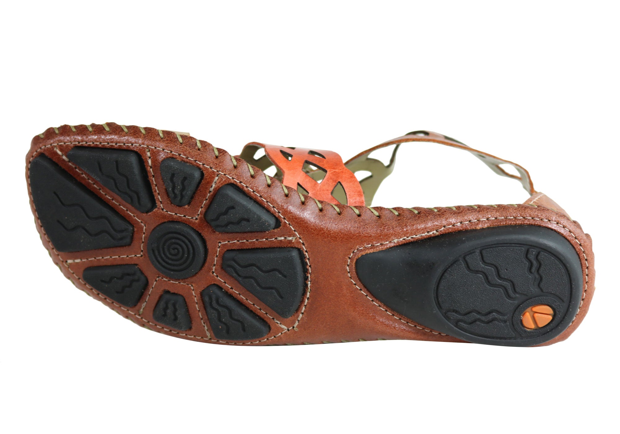 Andacco Betti Women's Comfortable Flat Leather Sandals - Handmade in Brazil - Perfect for Beach, Vacation & Summer Outfits