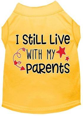 Funny I Live With My Parents T-Shirt - 3 Color Options - Perfect for Adulting Humor & Casual Wear