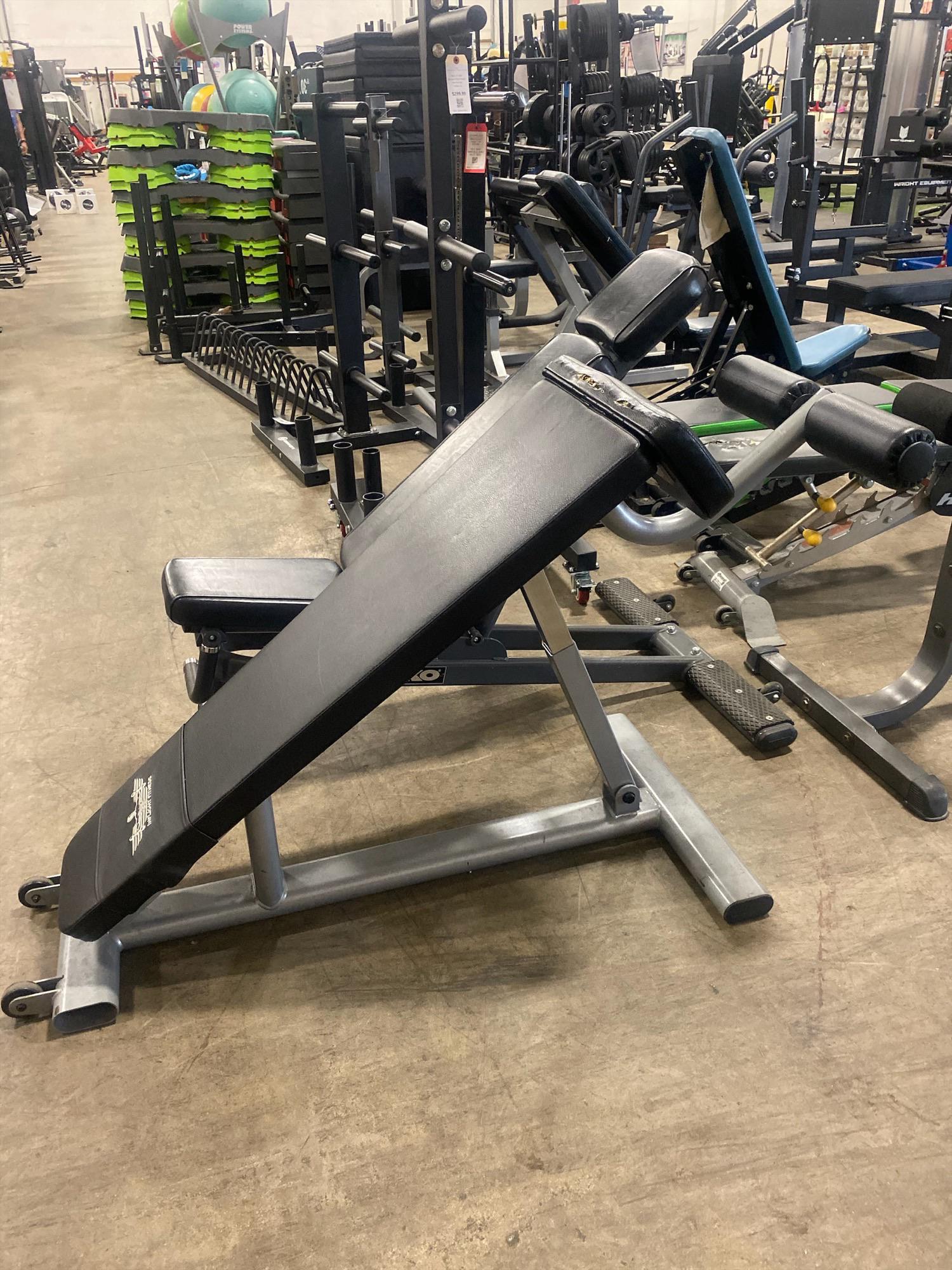 Inflight Fitness Adjustable Decline Ab Bench for Home Gym - Core Workout Equipment for Abs & Full Body Training - Perfect for Small Spaces & Apartment Workouts