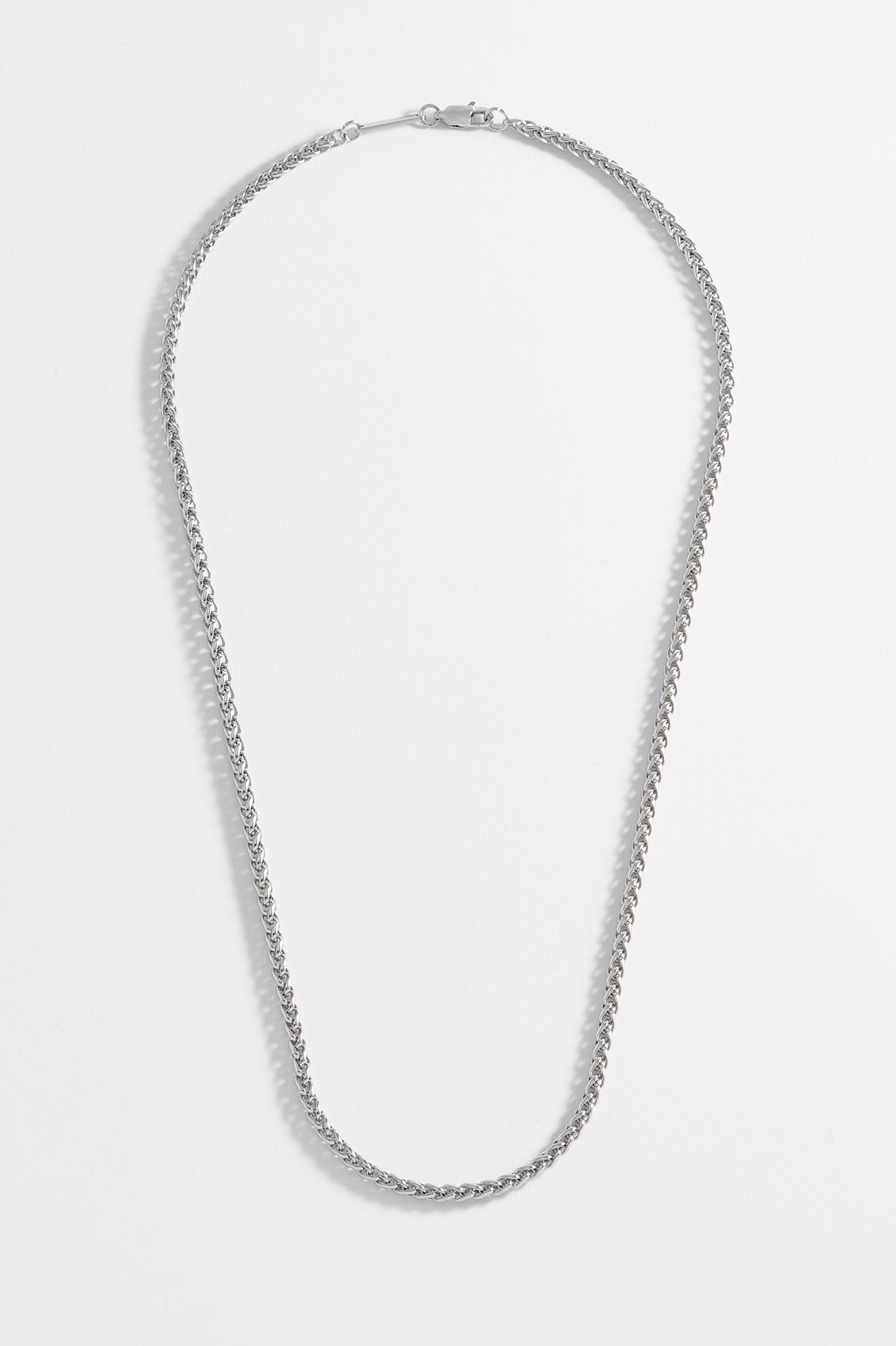 Stylish Men's Spiga Chain Necklace - 14K Gold Plated Italian Rope Chain for Everyday Wear, Gifts & Special Occasions