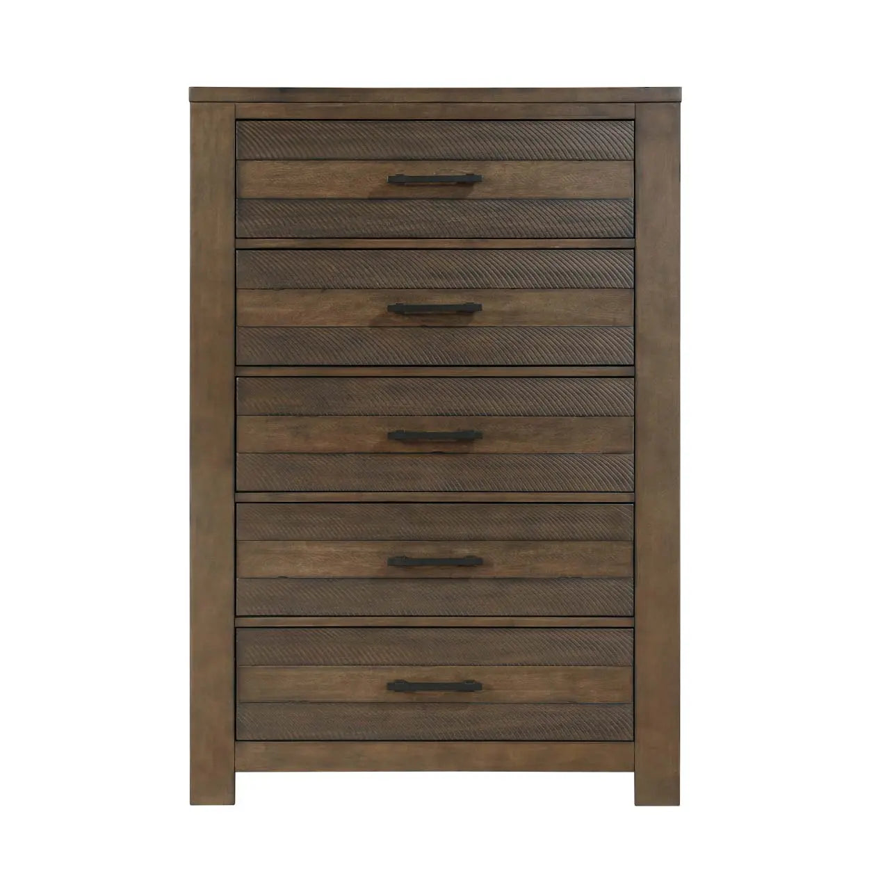 Conway 5-Piece Bedroom Set 1497 - Queen Size Bed Frame, Nightstand & Dresser - Modern Farmhouse Style Furniture for Master Bedroom & Guest Room