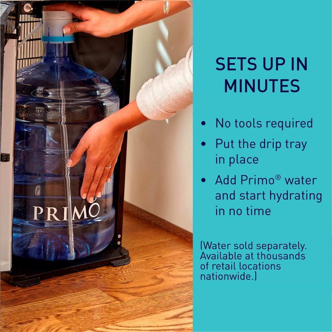 Freestanding Hot & Cold Water Dispenser with Room Temperature Option - Perfect for Home, Office, or Kitchen Use
