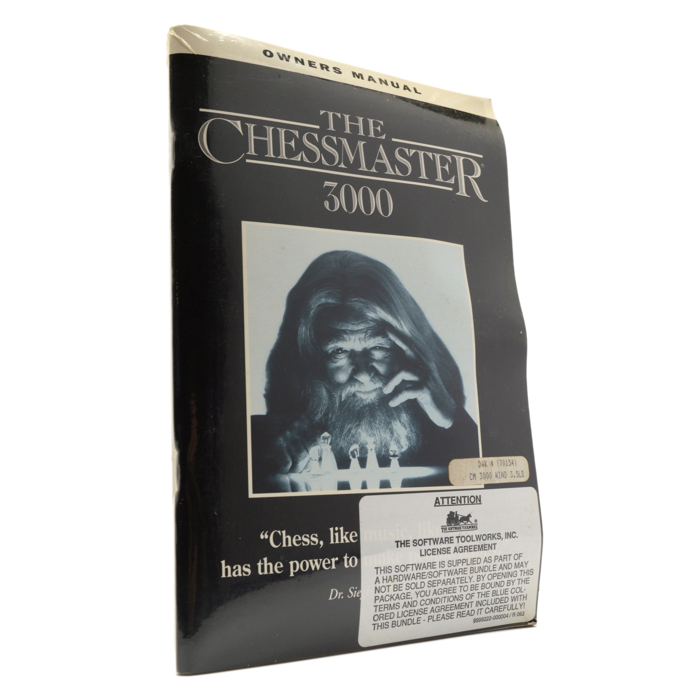 Factory Sealed Chessmaster 3000 Computer Game with Original Manual - Perfect for Beginners & Advanced Players - Home Entertainment & Strategy Training
