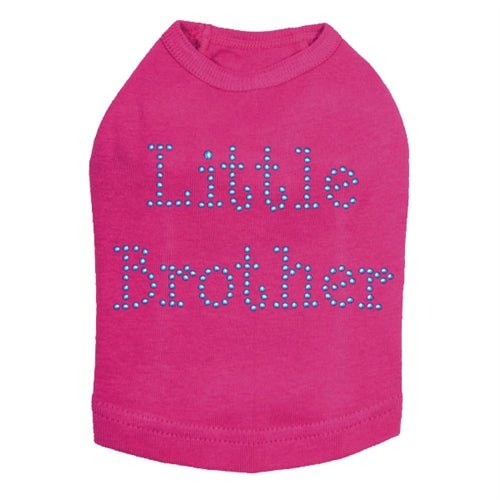 Blue Little Brother Nailheads Dog Tank Top - Stylish Pet Apparel for Small Dogs - Perfect for Summer Walks & Outdoor Adventures