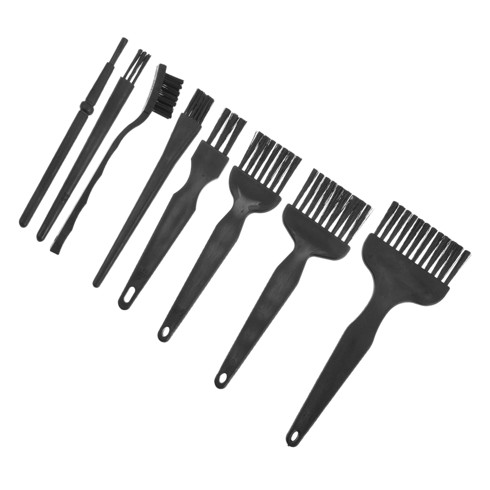 16 Pcs Electric Shaver Cleaning Brush Set - Black PP Bristles for Razor, Trimmer & Electric Shaver Maintenance - Perfect for Home, Salon & Travel Grooming Kits