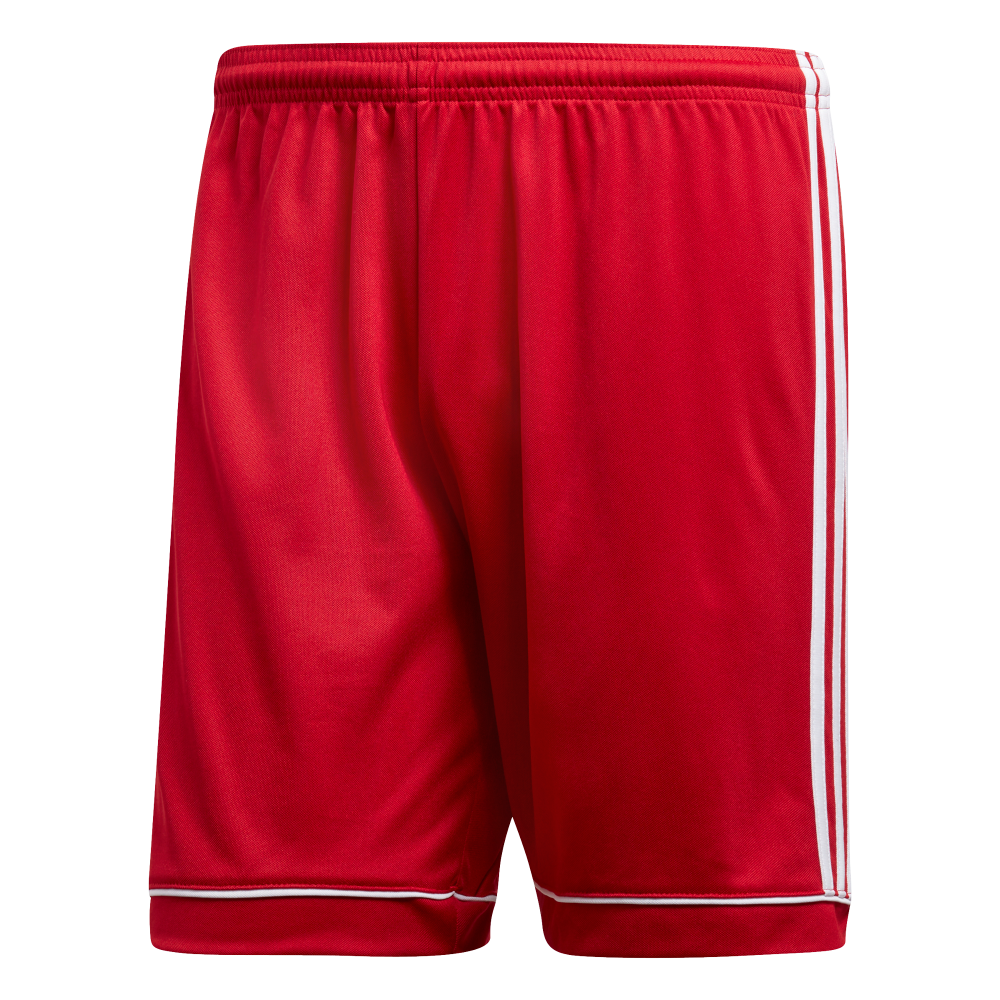 Adidas Youth Squadra 17 Soccer Shorts - Red/White - Breathable Athletic Shorts for Boys - Perfect for Training, Games & Casual Wear