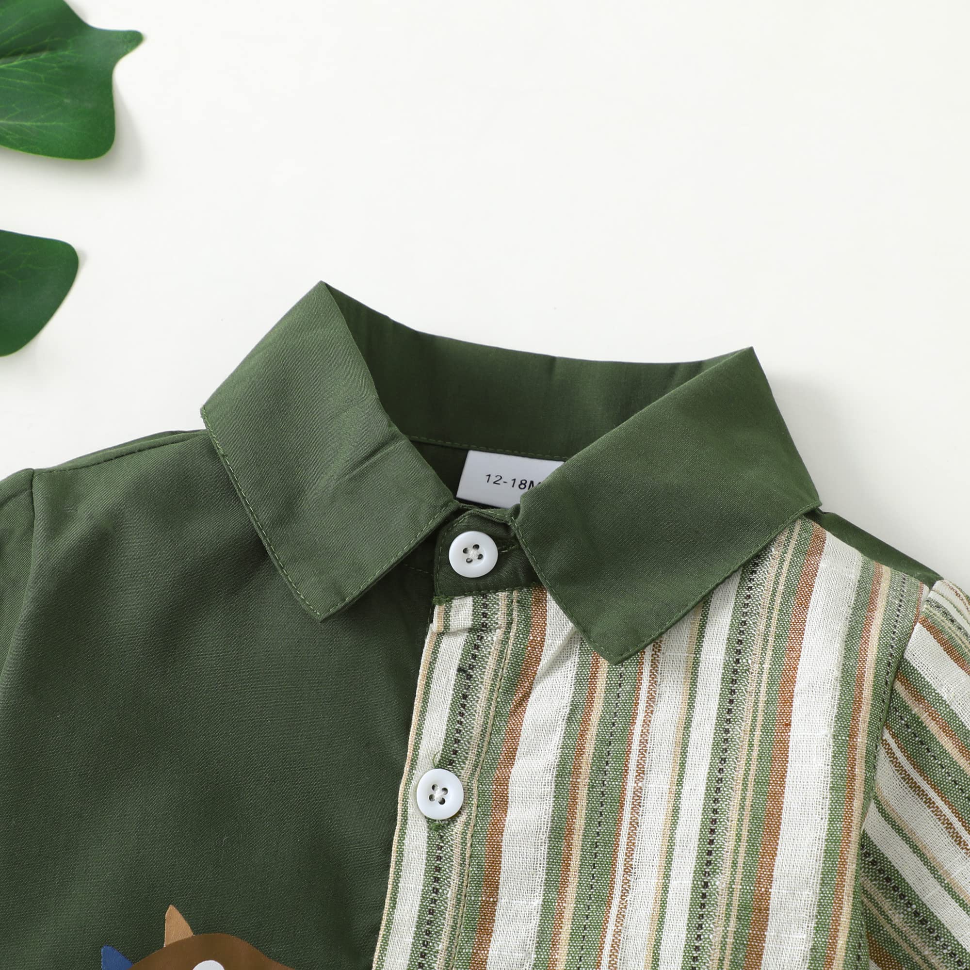 **Boys' Cotton Summer Outfit Set - Toddler Short Sleeve Shirt & Shorts for Playtime, Beach & Outdoor Activities**