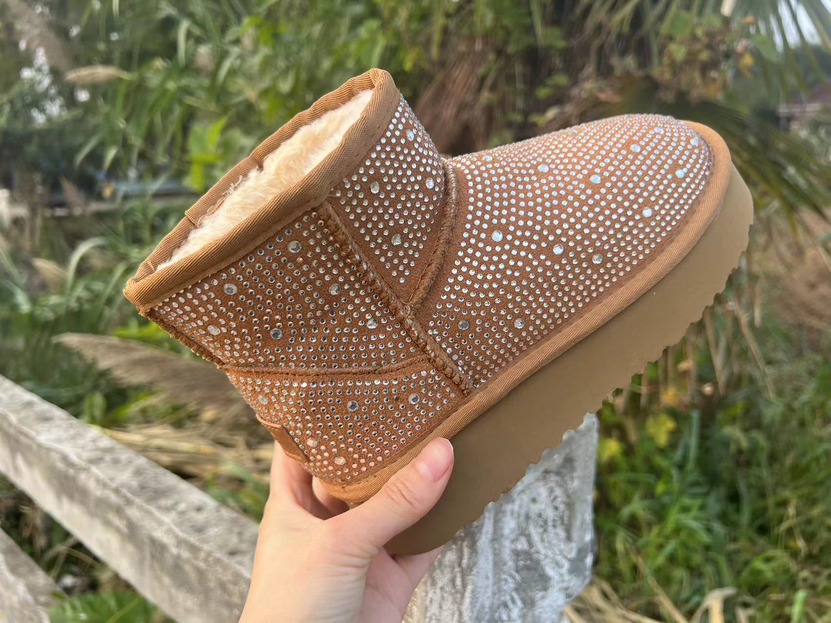 Sparkling Rhinestone Ankle Boots for Women - Fashionable High Heel Booties for Party & Evening Wear - Perfect for Weddings, Night Out, and Special Occasions