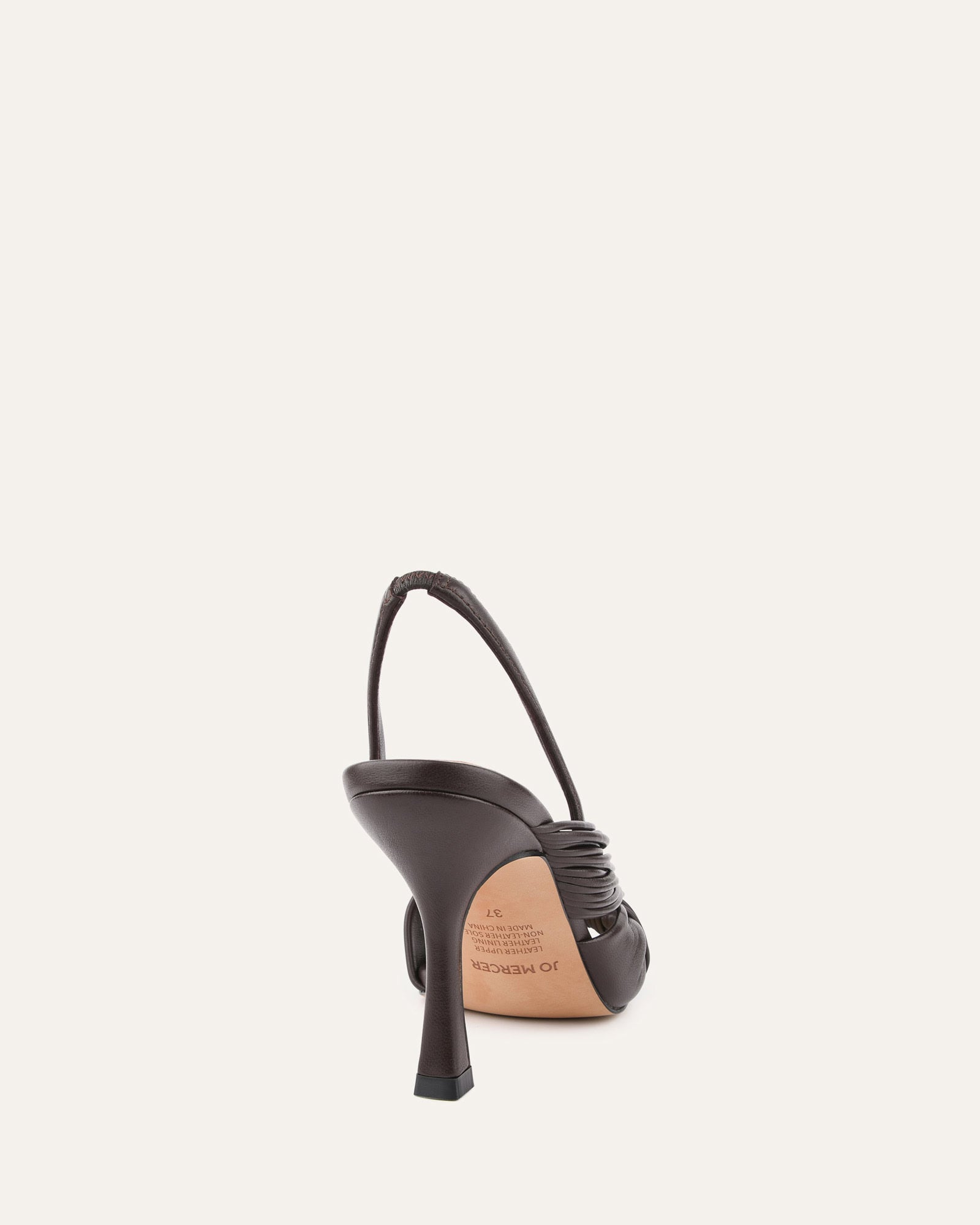 Lucky High Heel Sandals for Women - Genuine Cacao Leather Strappy Heels - Perfect for Weddings, Parties & Evening Events