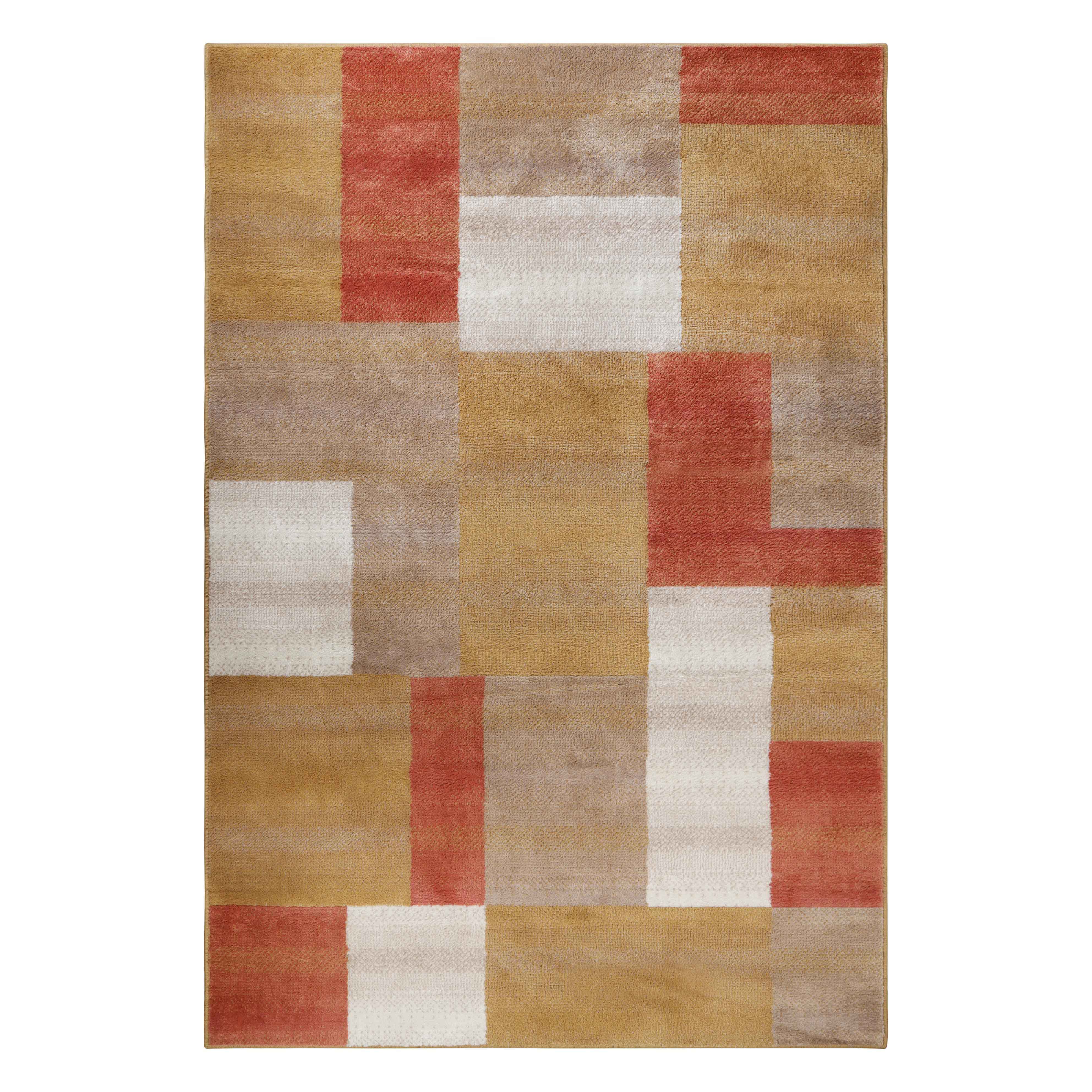 Clifton Modern Geometric Patchwork Area Rug or Runner Rug - Stylish Home Decor for Living Room, Bedroom & Office - Soft & Durable Floor Covering