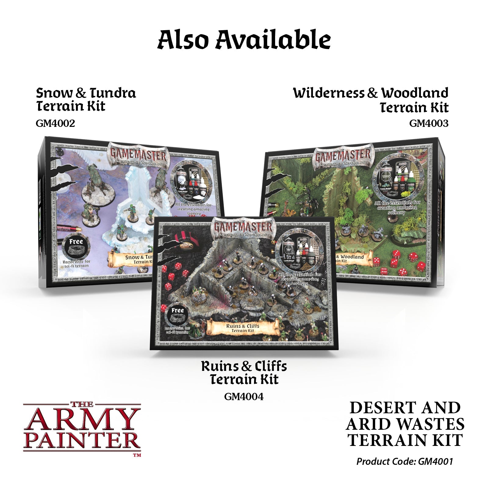 GameMaster Terrain Kit: Desert & Arid Wastes - Miniature Scenery for Tabletop RPGs & Wargaming - Perfect for D&D, Warhammer & Fantasy Battles