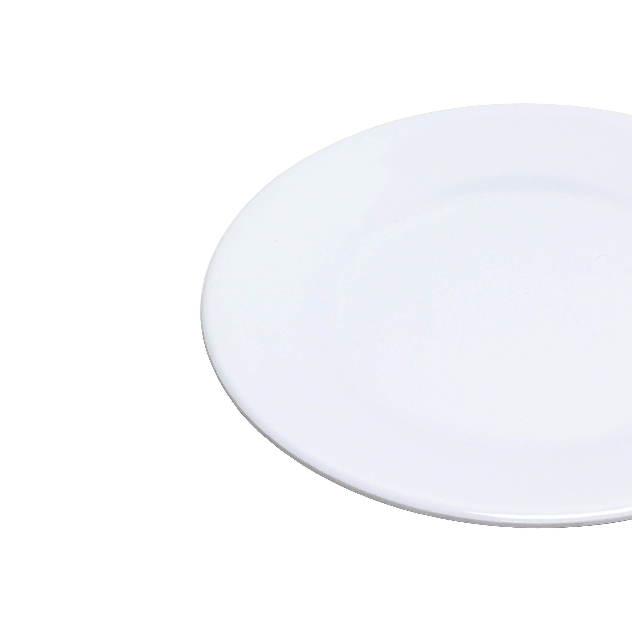 Thunder Group Imperial Melamine Dinnerware 15.5 Inch Plate - Set of 12 Durable Shatterproof Plates for Restaurants, Catering & Outdoor Dining