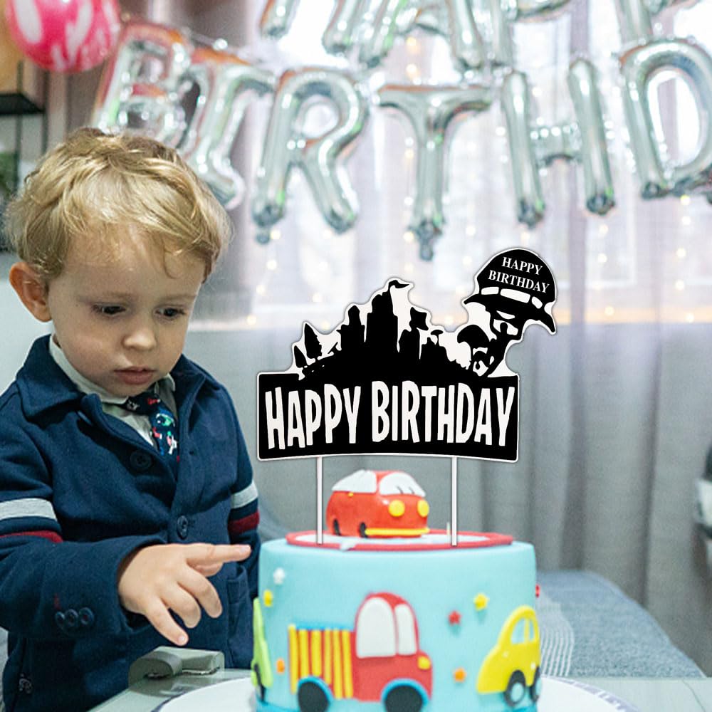 Happy Birthday Cake Topper - Video Game Themed Party Decorations for Birthday Cakes | Perfect for Gamer Birthday Parties, Gaming Themed Celebrations & Cake Decorating