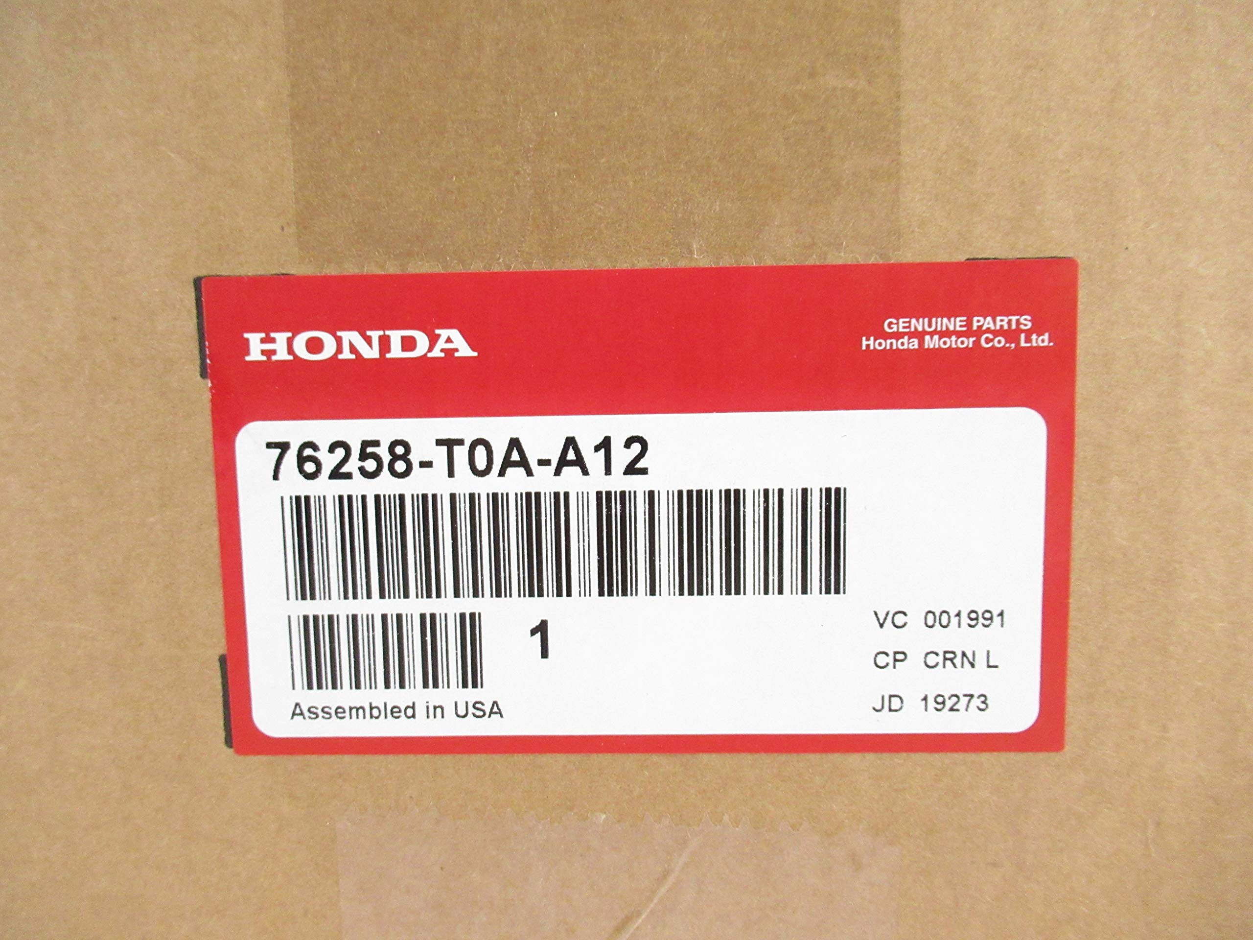Honda CR-V EX Models Drivers Side Outside Mirror Assembly 76258-T0A-A12 - Replacement for Easy Installation & Enhanced Visibility on Road Trips