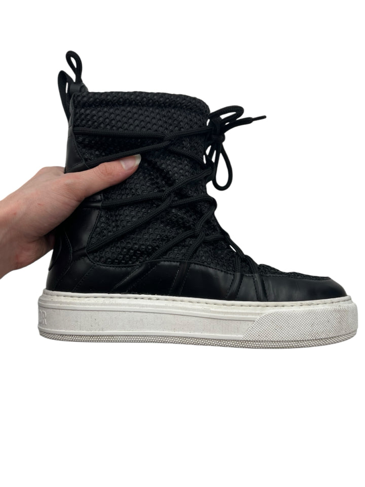 Christian Dior Black Resille Winter Solar Boots Women's Size 7 (EU 37) - Waterproof Snow Boots for Cold Weather, Fashionable Winter Shoes for Women, Perfect for Snowy Days & Outdoor Activities