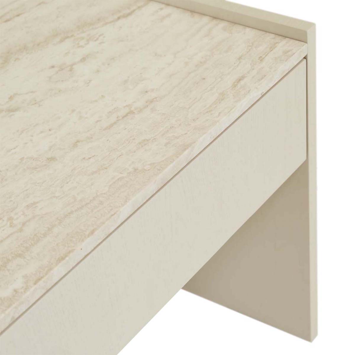 Globe West Elsie Bedside Table - Modern Nightstand with Storage Drawer for Bedroom, Living Room & Office - Stylish Wooden End Table with Shelf