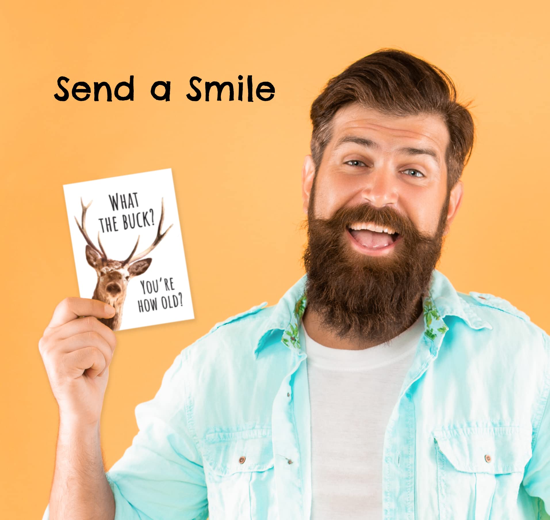 PRESS and POUR Funny Hunter Birthday Card for Husband | Outdoor Enthusiast Birthday Greeting Card for Men | Perfect for Hunting Trips & Outdoor Adventures