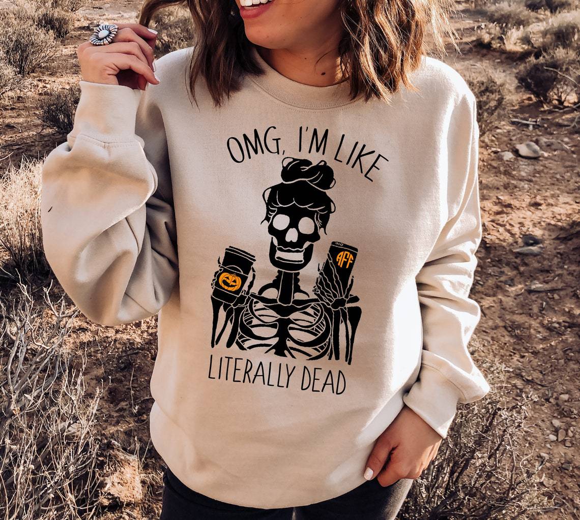 Halloween Printed Round Neck Long Sleeve Sweater for Women - Cute Pumpkin Ghost Pattern Fall Pullover - Perfect for Halloween Party, Autumn Outfits & Cozy Seasonal Fashion