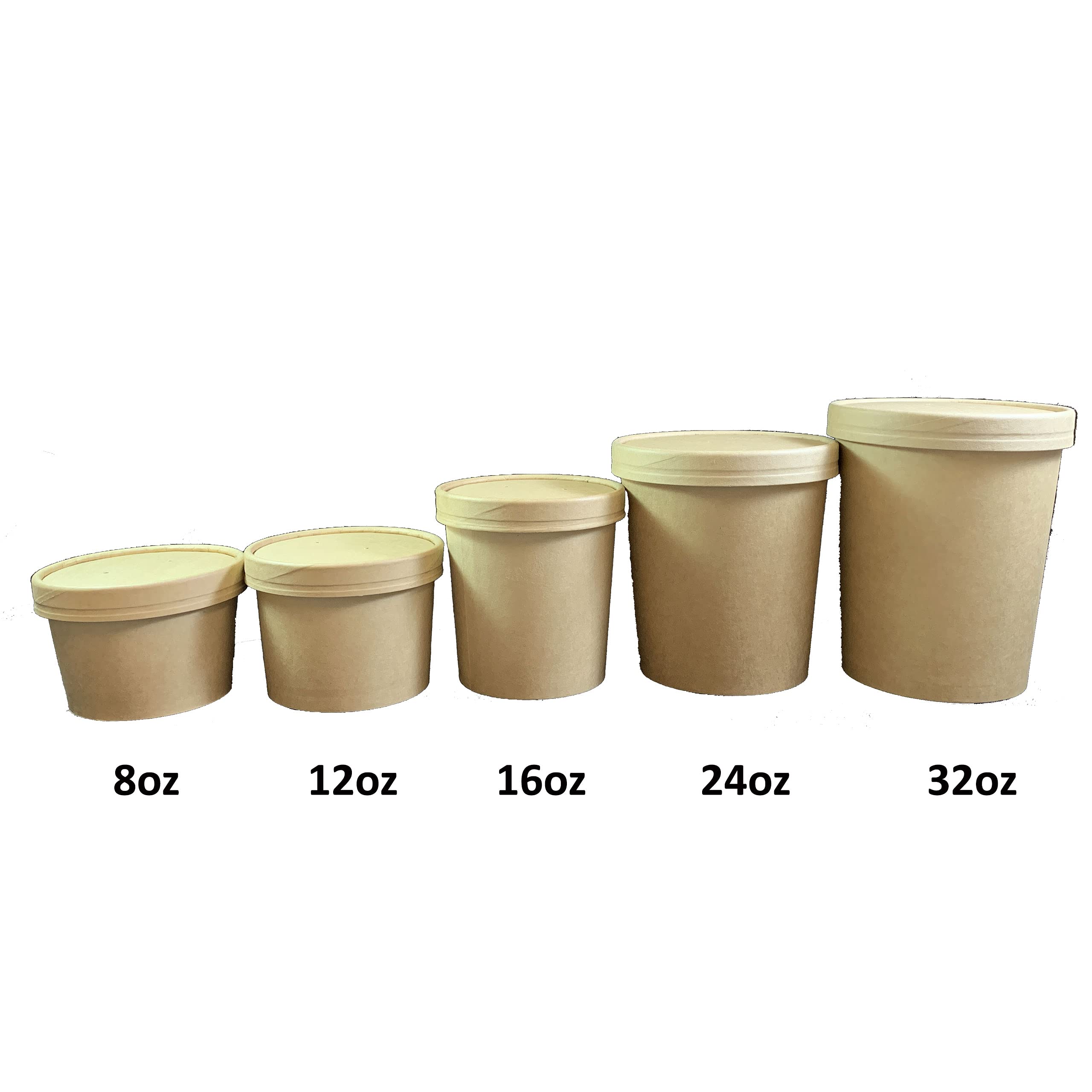 Disposable 8oz Soup Containers with Lids - 500 Pack Leak-Proof Bowls for Soup, Ice Cream & Takeout | Perfect for Restaurants, Catering & Food Delivery Services