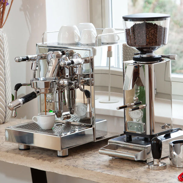 ECM Mechanika Max Professional Espresso Coffee Machine for Home Baristas - Perfect for Latte, Cappuccino & Americano Lovers