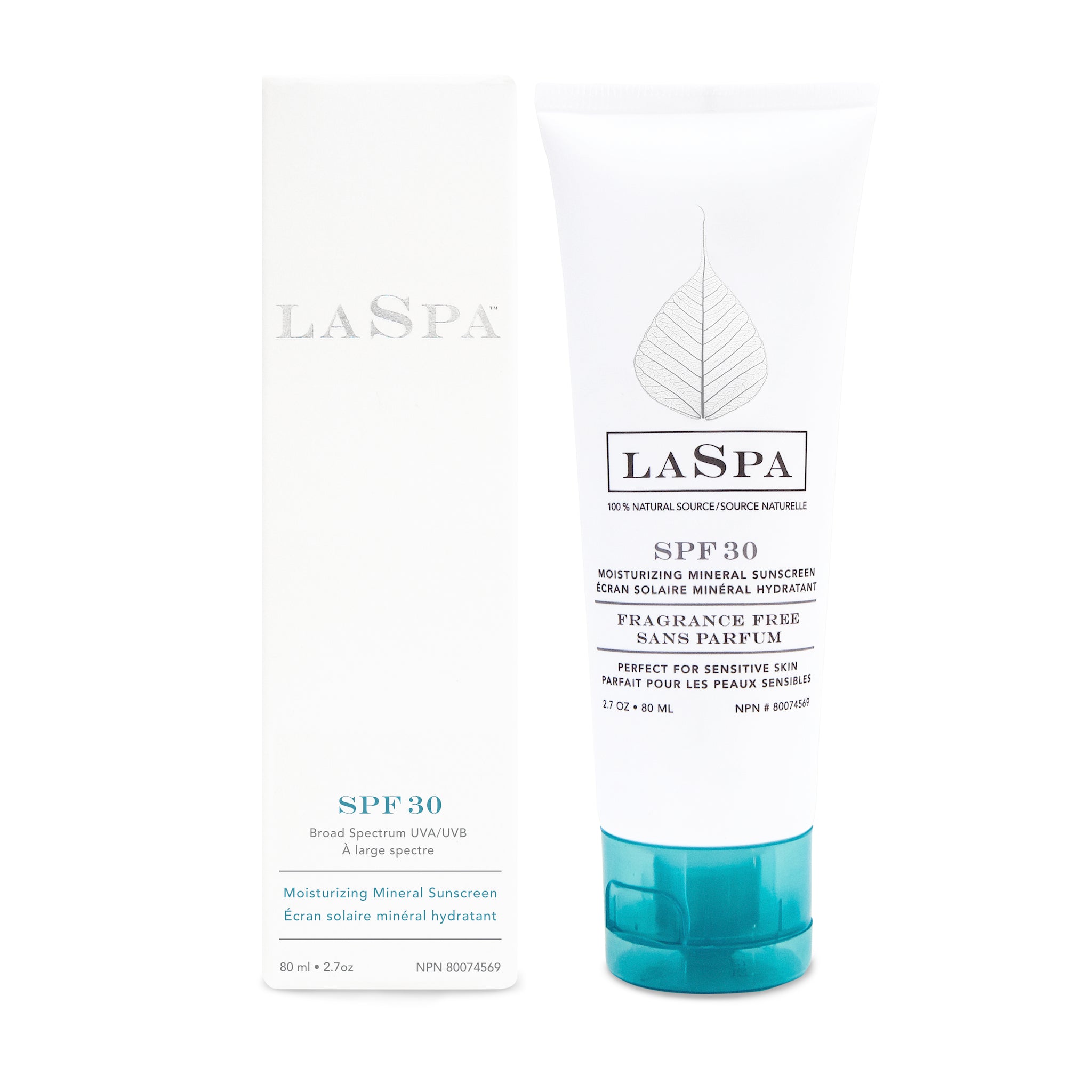 Moisturizing Mineral Sunscreen SPF 30 - Broad Spectrum UVA/UVB Protection, Natural Zinc Oxide, Water-Resistant & Reef Safe - Perfect for Daily Face & Body Use at Beach, Pool or Outdoor Activities