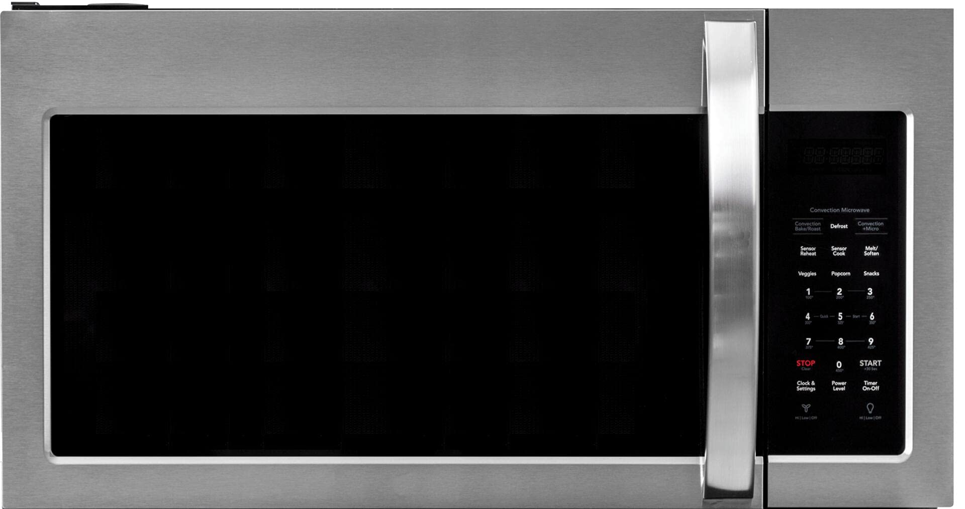 FORTÉ F3015MVC5SS Stainless Steel Built-In Over the Range Microwave Oven with Child Lock - 1000W Cooking Power, 300 CFM Ventilation Fan, 10 Power Levels & Auto Cook Features - Space-Saving Design for Modern Kitchens - Perfect for Small Homes, Apartments & Compact Cooking Spaces