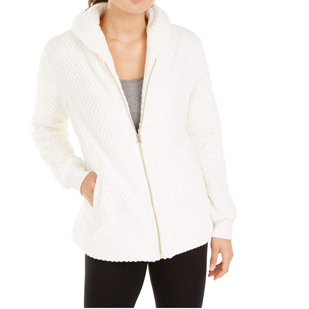 Ideology Women's Quilted Fleece Faux Fur Jacket - Warm Winter Coat for Women, Cozy Outerwear with Faux Fur Trim, Fashionable Puffer Jacket for Cold Weather | Perfect for Outdoor Activities, Casual Wear & Winter Fashion