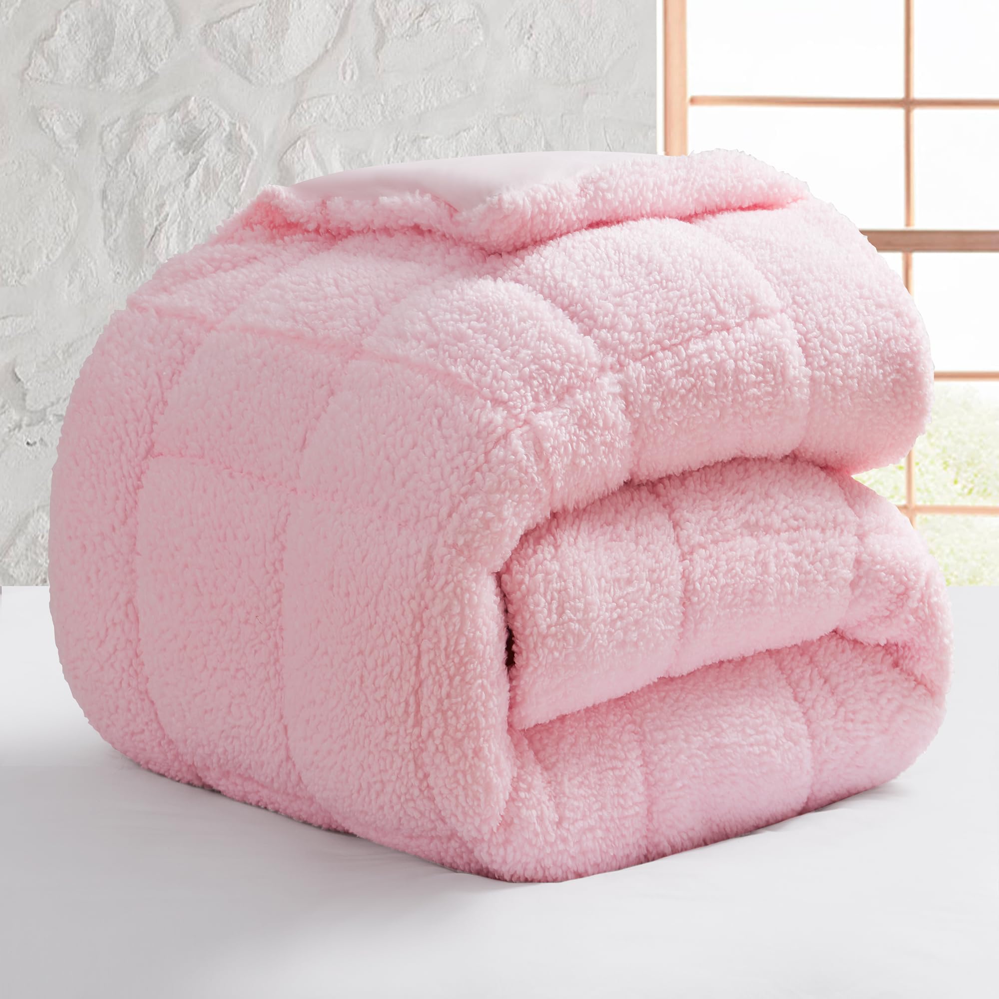 Byourbed Cotton Candy Twin XL Comforter - Ultra Soft & Hypoallergenic Bubblegum Pink Bedding - Perfect for Kids Rooms, Dorm Decor & Cozy Sleep