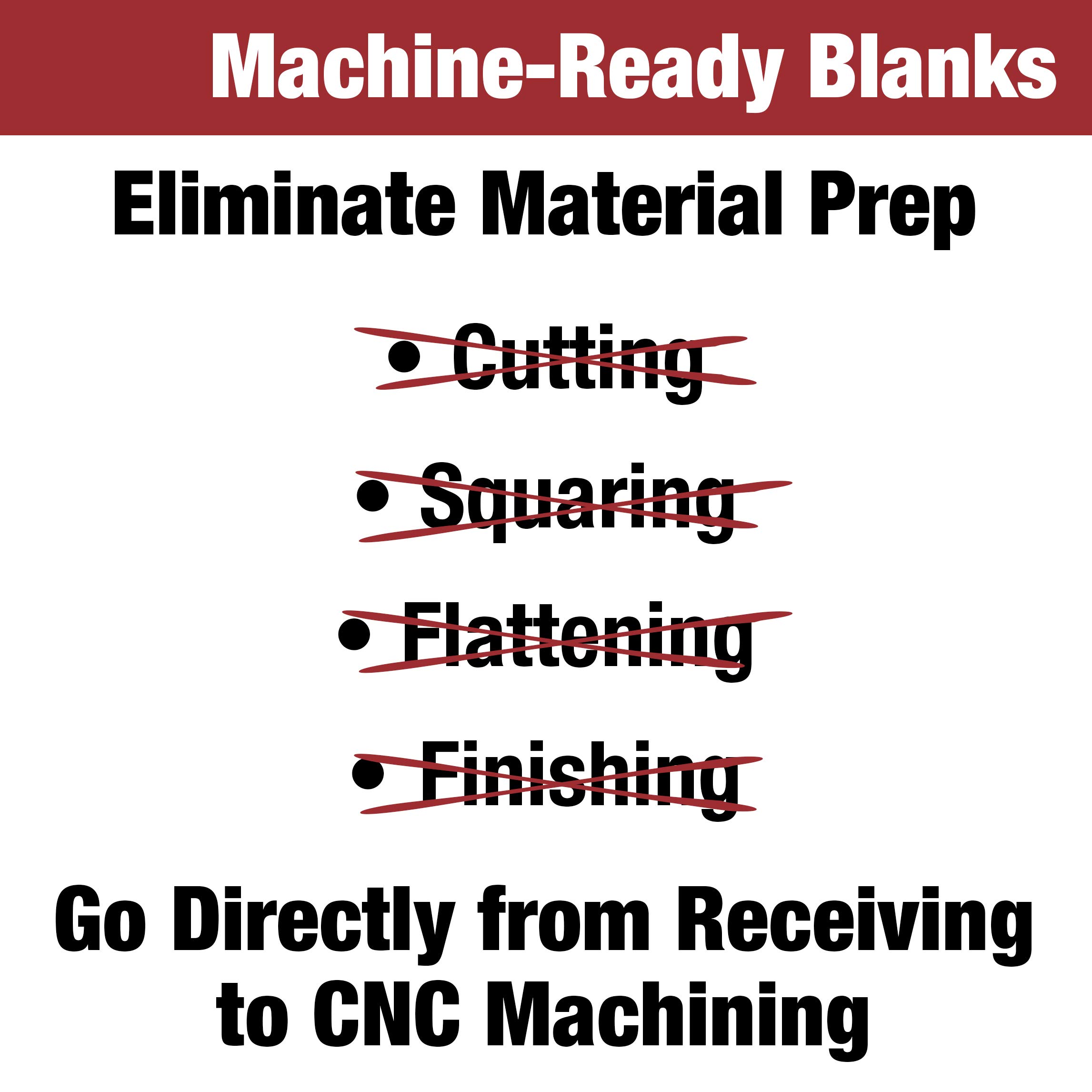 TCI Precision Metals 6061 Aluminum Sheets and Plates - 1.000