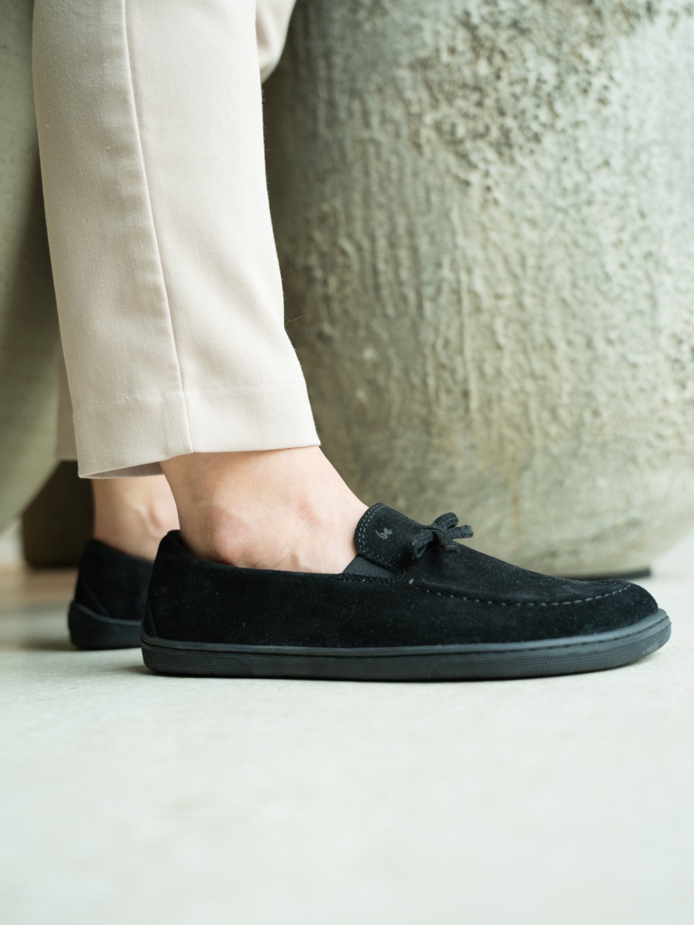 Barefoot Moccasins for Women - Be Lenka Aphrodite All Black Minimalist Shoes | Comfortable & Flexible for Yoga, Walking & Everyday Wear
