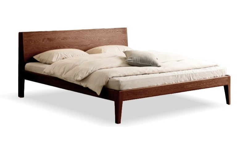 Solid Oak Wood LED Bed Frame with Built-in Lighting - Perfect for Modern Bedrooms, Guest Rooms, and Cozy Home Decor